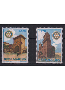 1970 San Marino Rotary Internazionale 2 valori nuovi Sassone 809-10